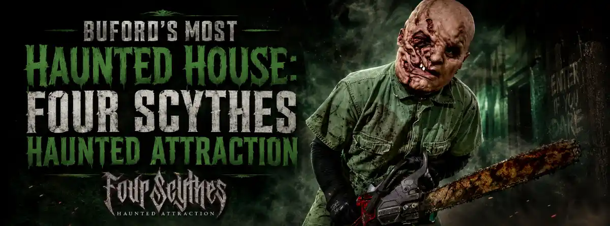 Haunted house near Buford, Georgia - Four Scythes haunted house blog article image