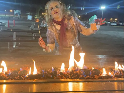 Live musicians performing at Four Scythes Haunted Attraction